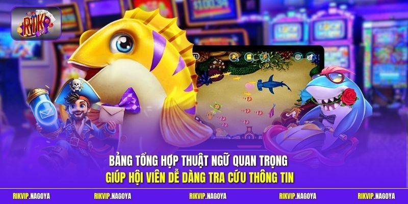 Bảng tổng hợp thuật ngữ quan trọng giúp hội viên dễ dàng tra cứu thông tin